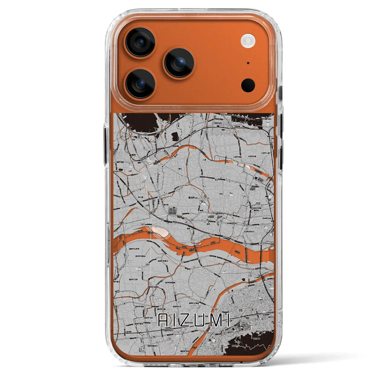 【藍住(徳島県)】地図柄iPhoneケース(MagSafeタイプ)