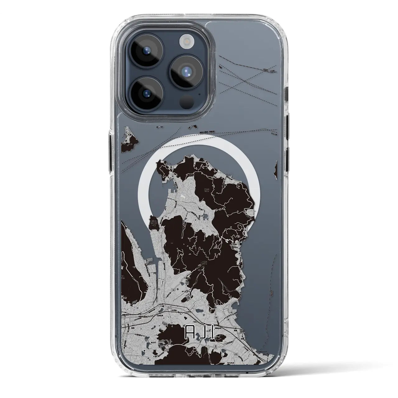 【庵治(香川県)】地図柄iPhoneケース(MagSafeタイプ)