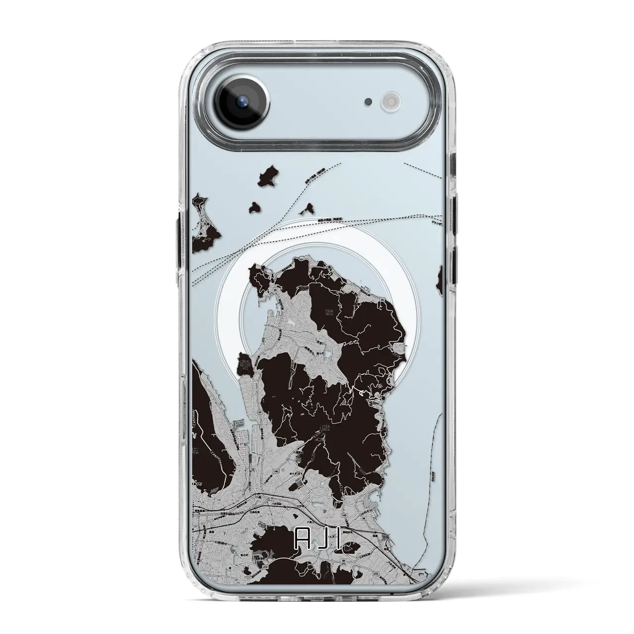 【庵治(香川県)】地図柄iPhoneケース(MagSafeタイプ)