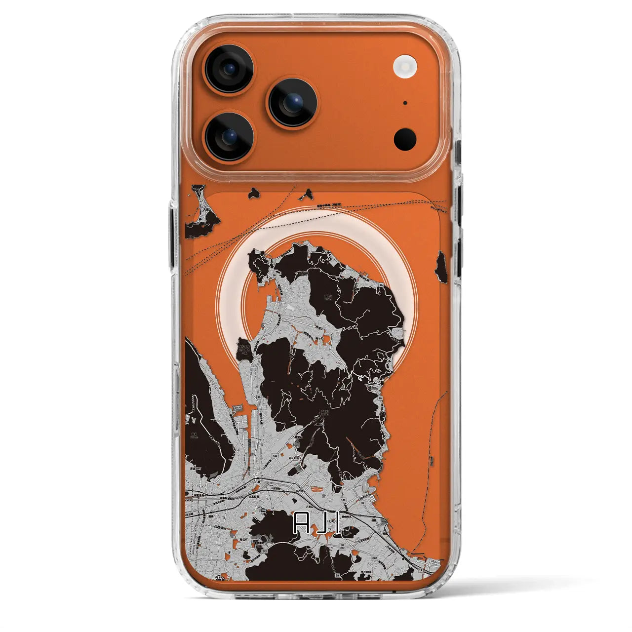 【庵治(香川県)】地図柄iPhoneケース(MagSafeタイプ)