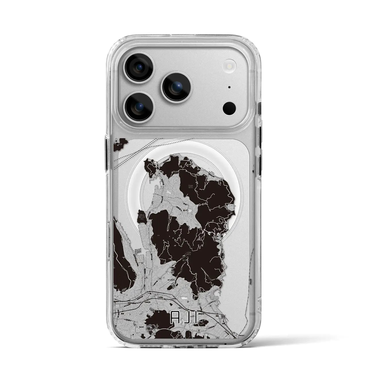 【庵治(香川県)】地図柄iPhoneケース(MagSafeタイプ)