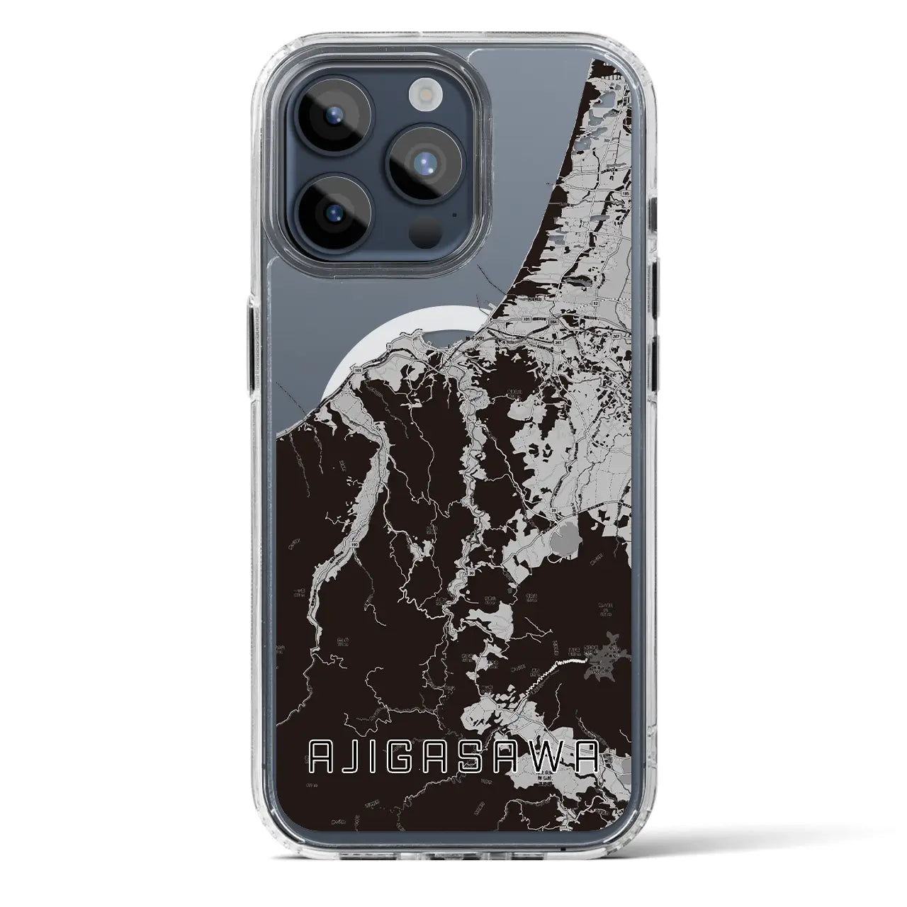 【鰺ヶ沢(青森県)】地図柄iPhoneケース(MagSafeタイプ)