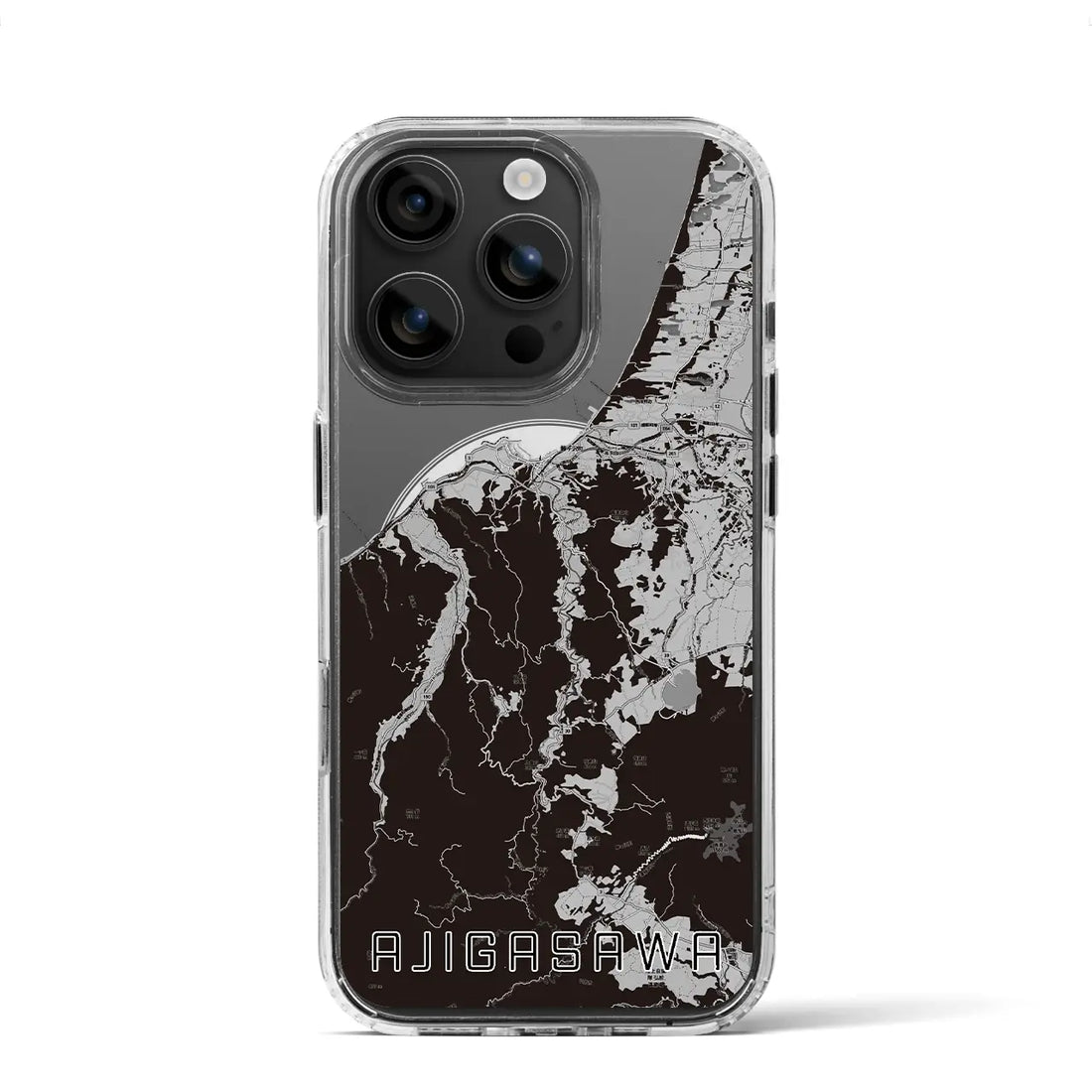 【鰺ヶ沢(青森県)】地図柄iPhoneケース(MagSafeタイプ)