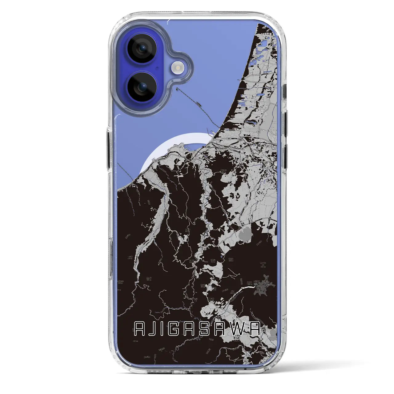 【鰺ヶ沢(青森県)】地図柄iPhoneケース(MagSafeタイプ)