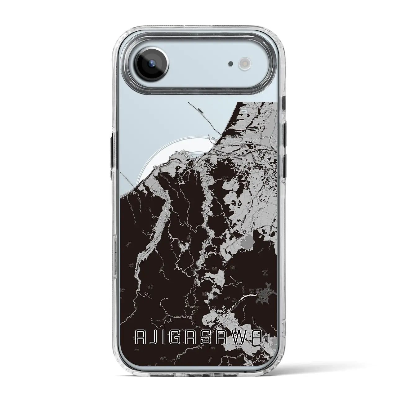 【鰺ヶ沢(青森県)】地図柄iPhoneケース(MagSafeタイプ)