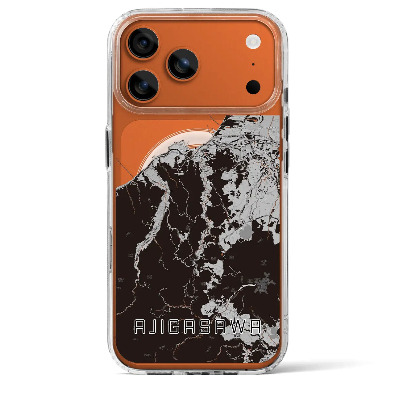 【鰺ヶ沢(青森県)】地図柄iPhoneケース(MagSafeタイプ)