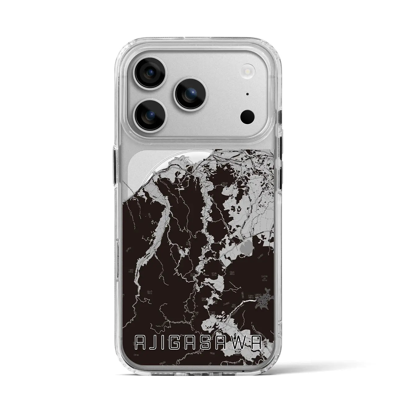 【鰺ヶ沢(青森県)】地図柄iPhoneケース(MagSafeタイプ)