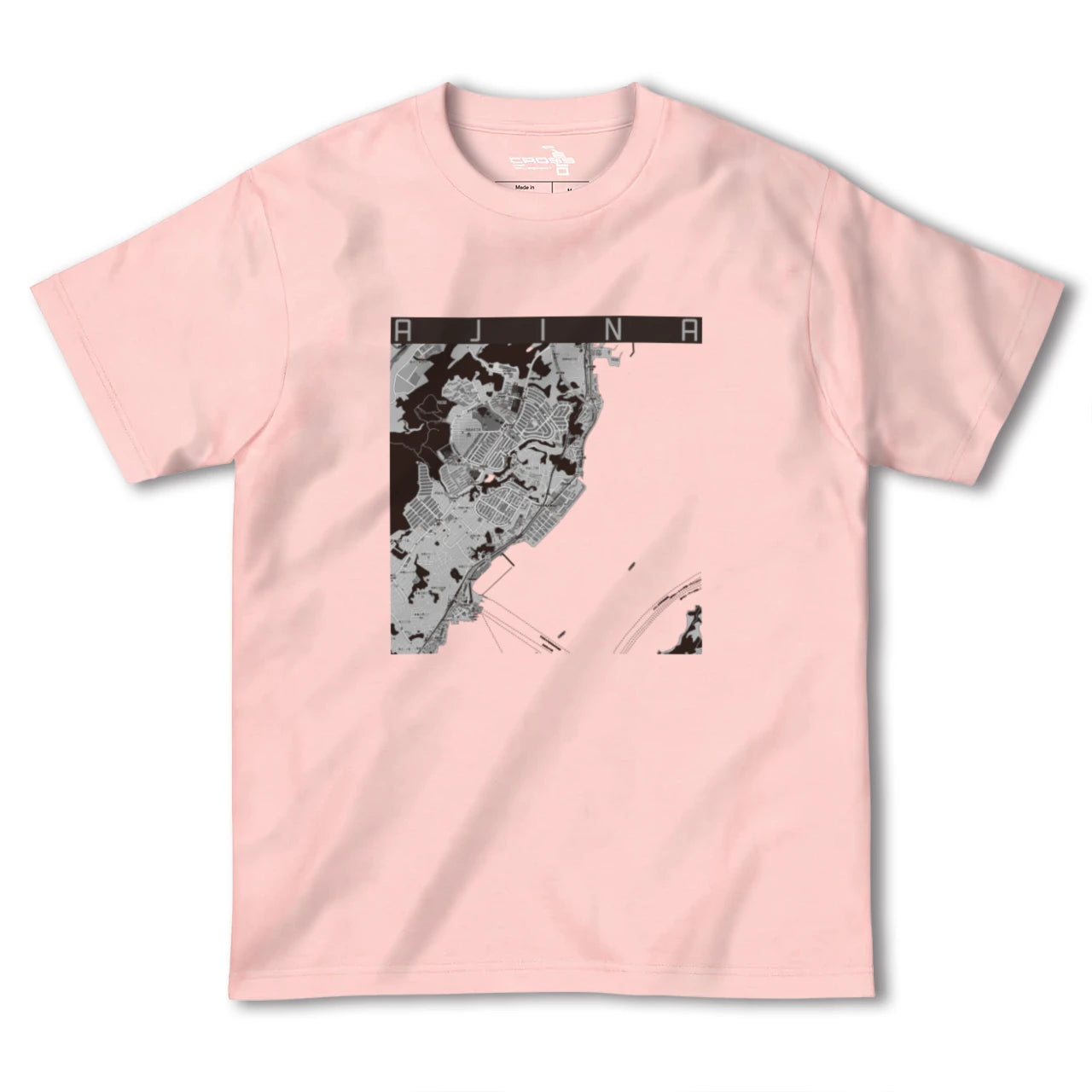 【阿品(広島県)】地図柄ヘビーウェイトTシャツ