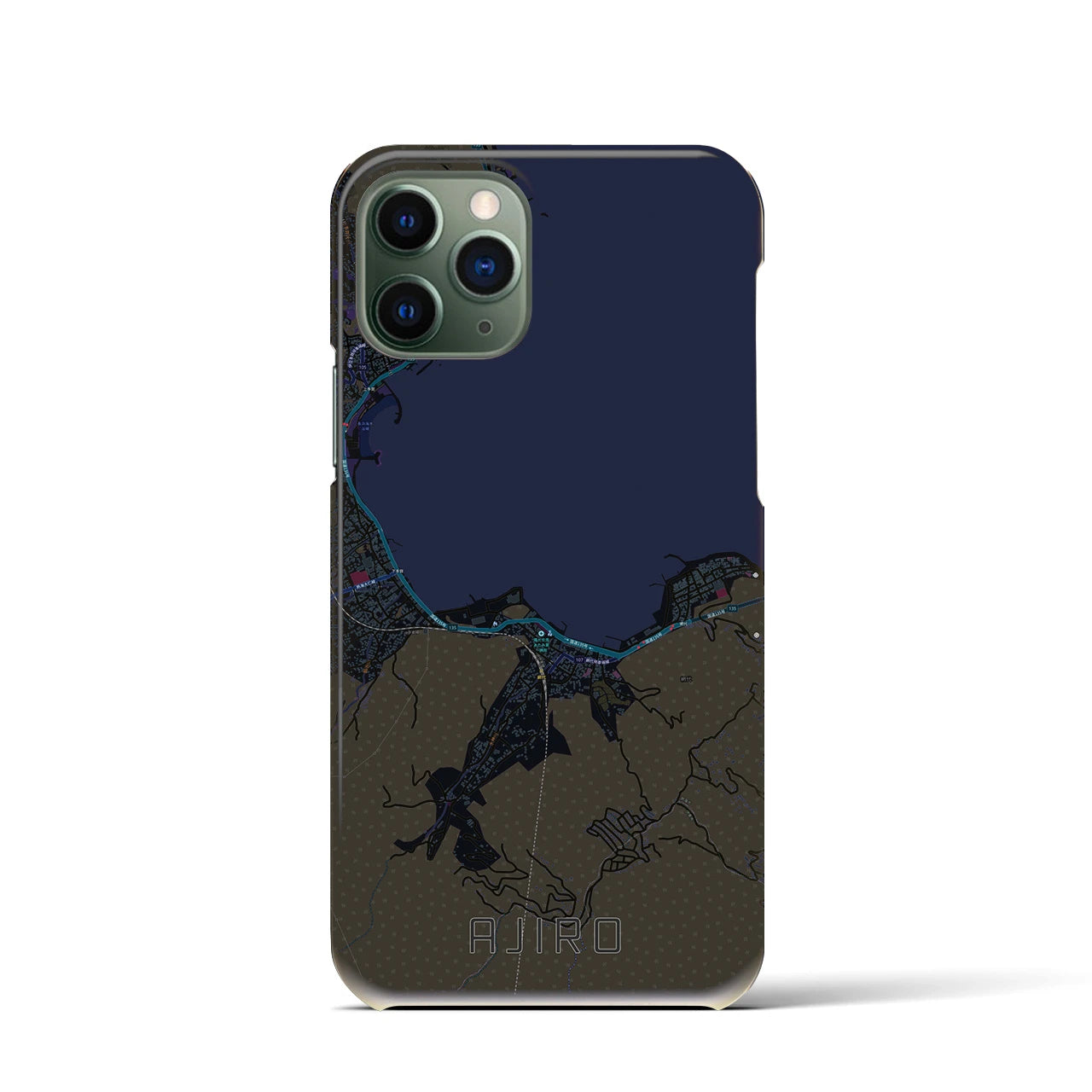 【網代(静岡県)】地図柄iPhoneケース(バックカバータイプ)