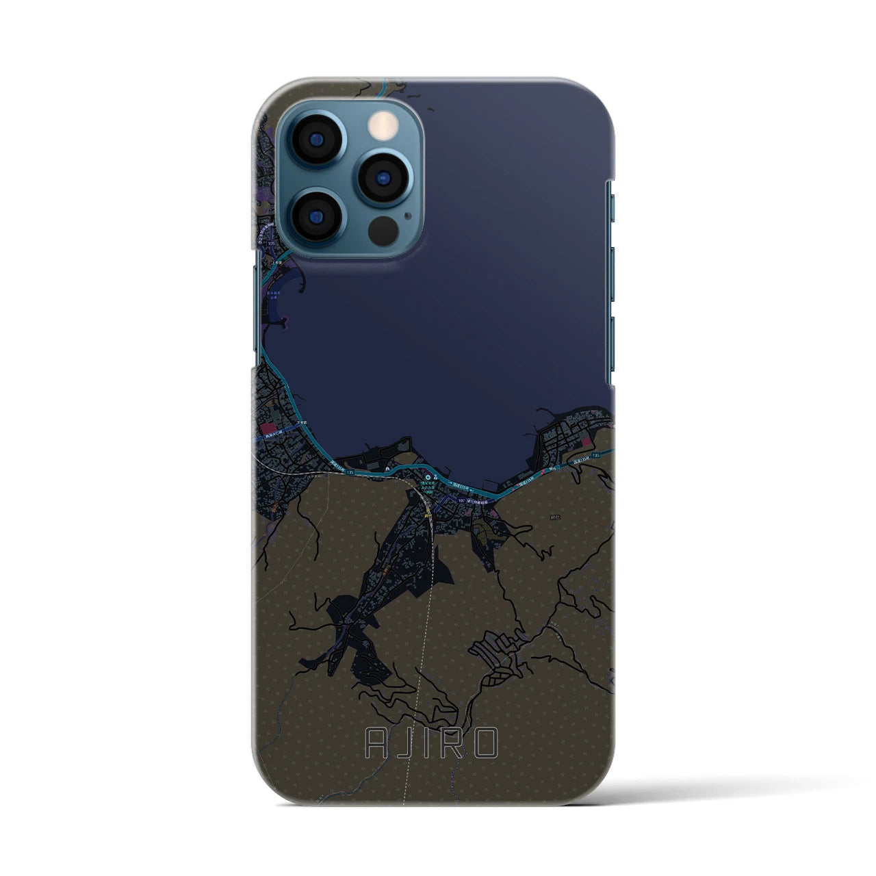 【網代(静岡県)】地図柄iPhoneケース(バックカバータイプ)