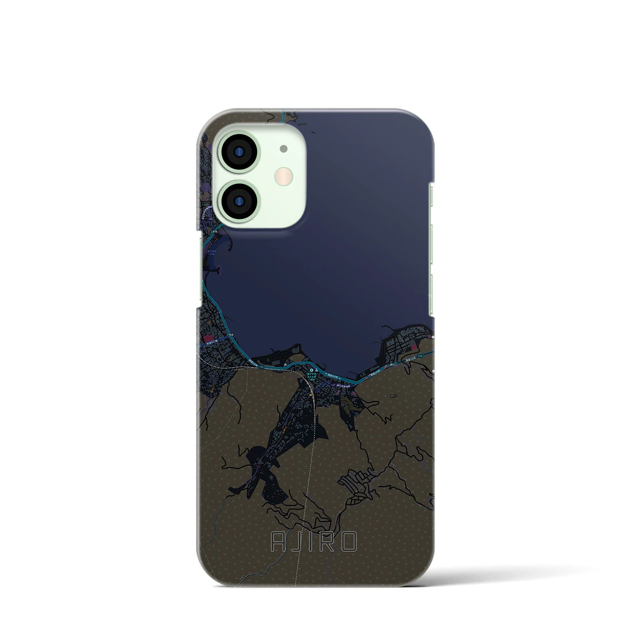 【網代(静岡県)】地図柄iPhoneケース(バックカバータイプ)