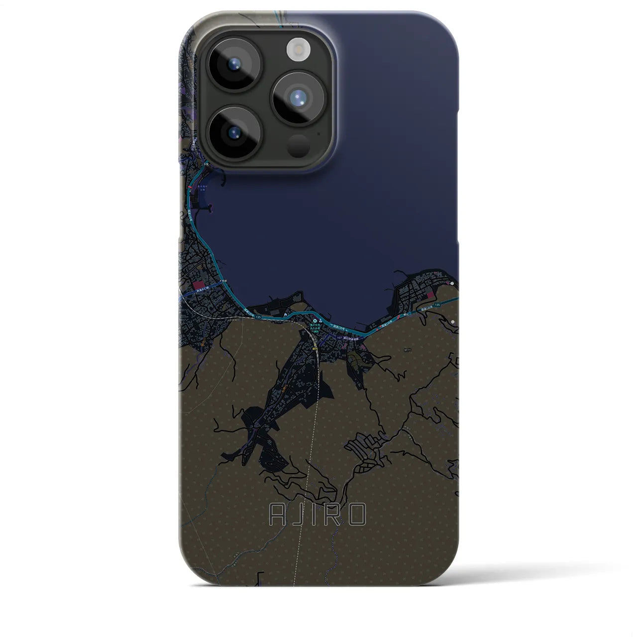 【網代(静岡県)】地図柄iPhoneケース(バックカバータイプ)