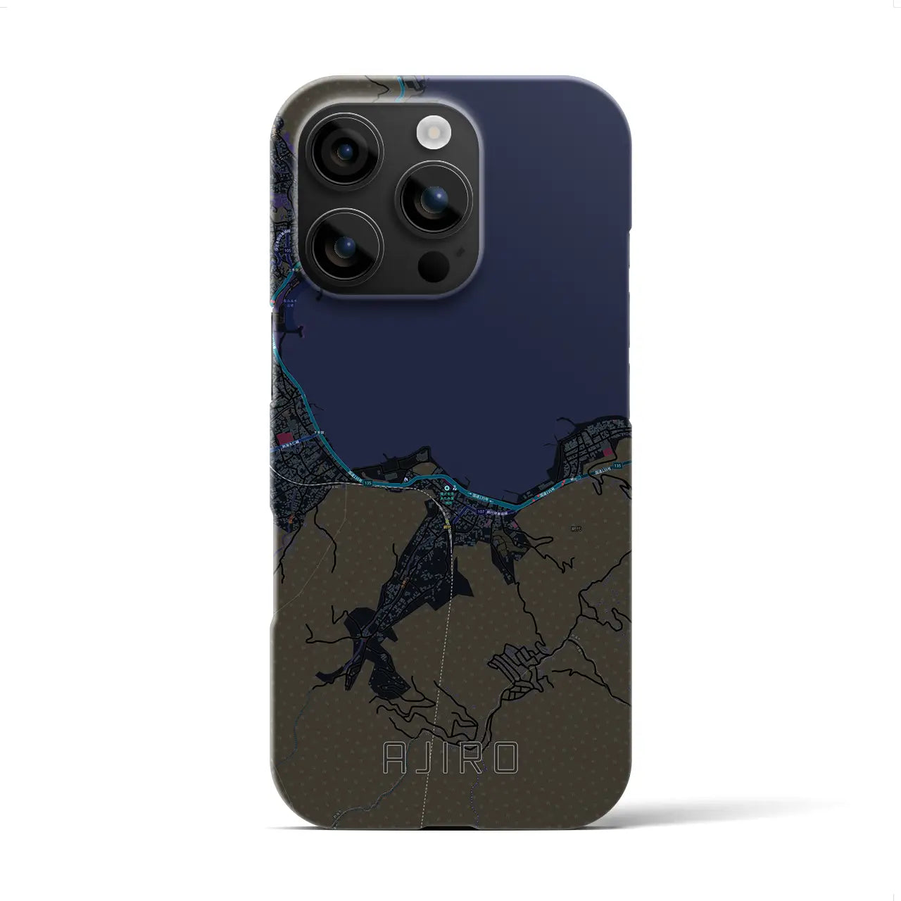 【網代(静岡県)】地図柄iPhoneケース(バックカバータイプ)