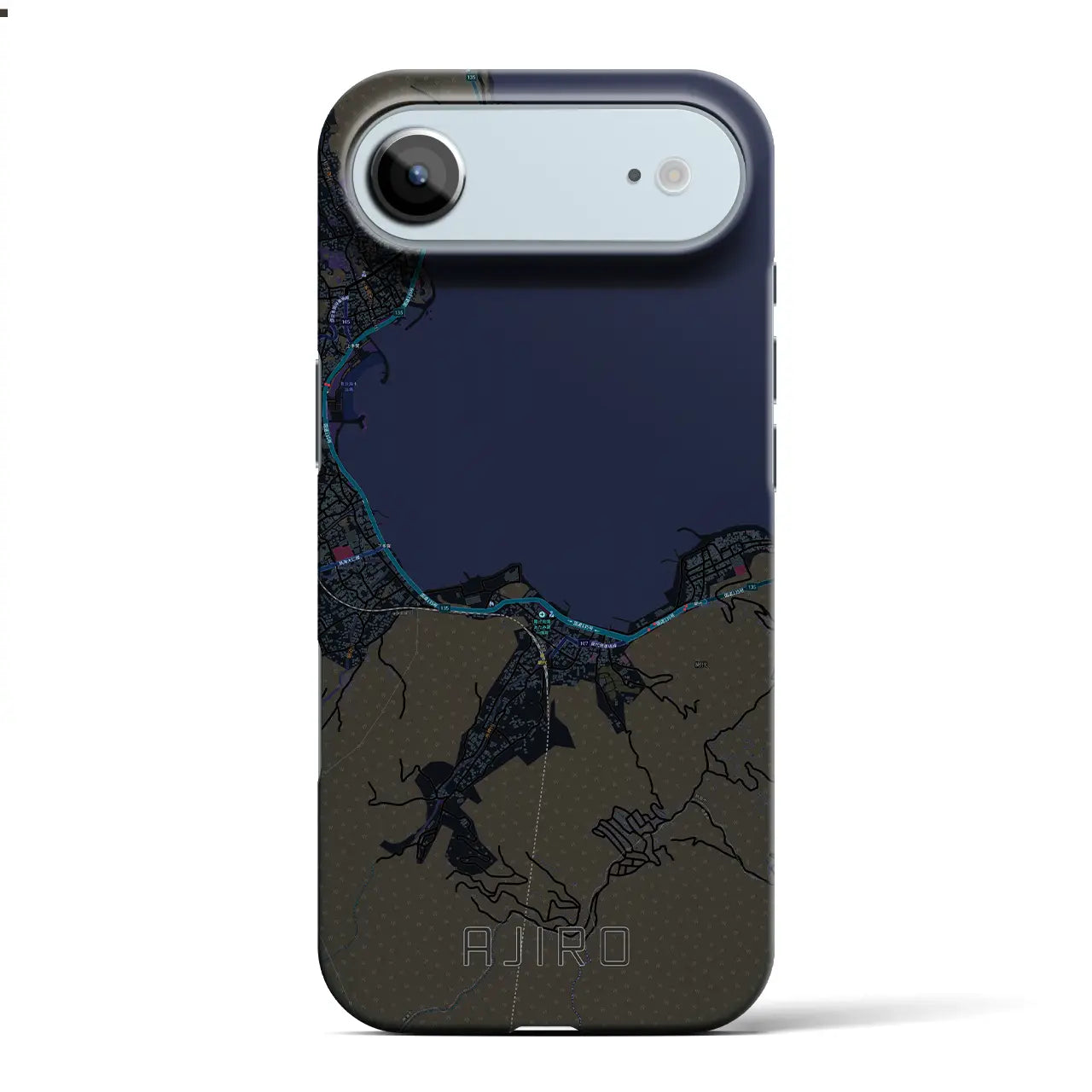 【網代(静岡県)】地図柄iPhoneケース(バックカバータイプ)