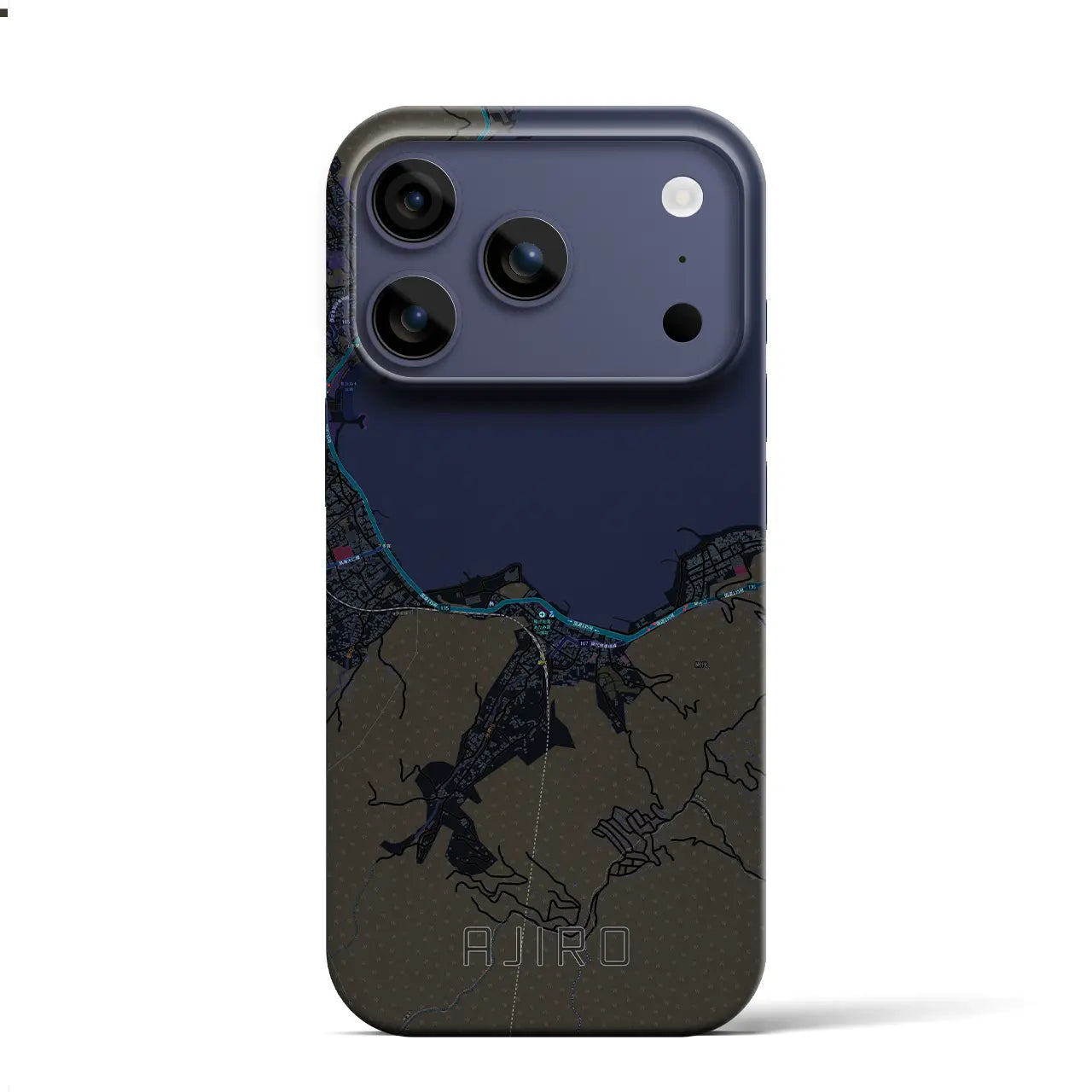 【網代(静岡県)】地図柄iPhoneケース(バックカバータイプ)