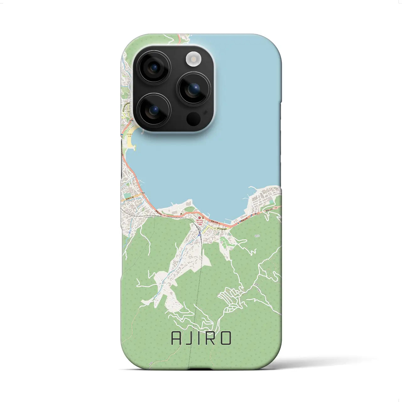 【網代(静岡県)】地図柄iPhoneケース(バックカバータイプ)