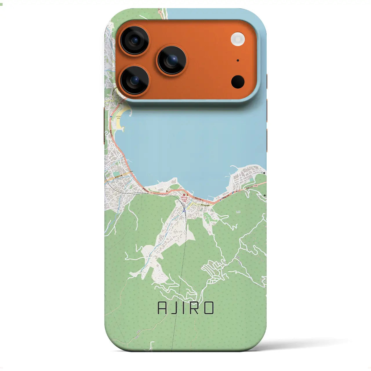 【網代(静岡県)】地図柄iPhoneケース(バックカバータイプ)