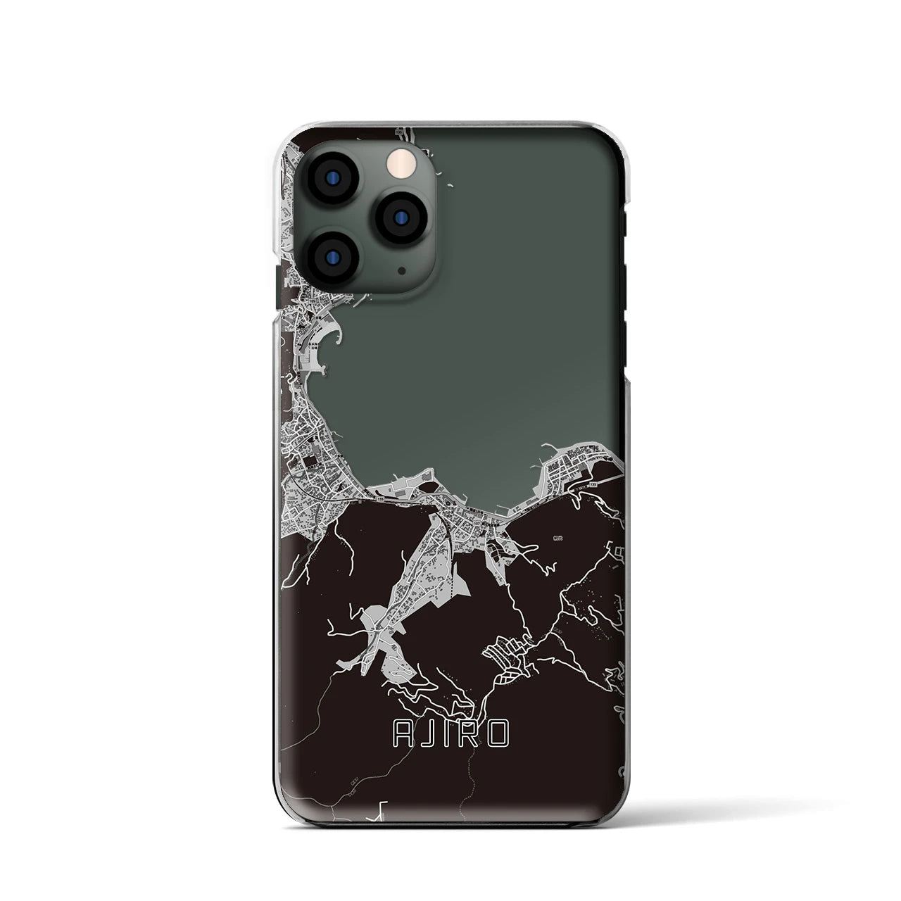 【網代(静岡県)】地図柄iPhoneケース(クリアタイプ)