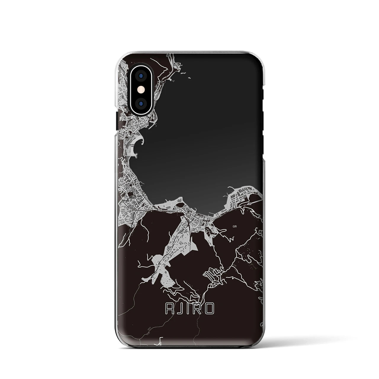【網代(静岡県)】地図柄iPhoneケース(クリアタイプ)