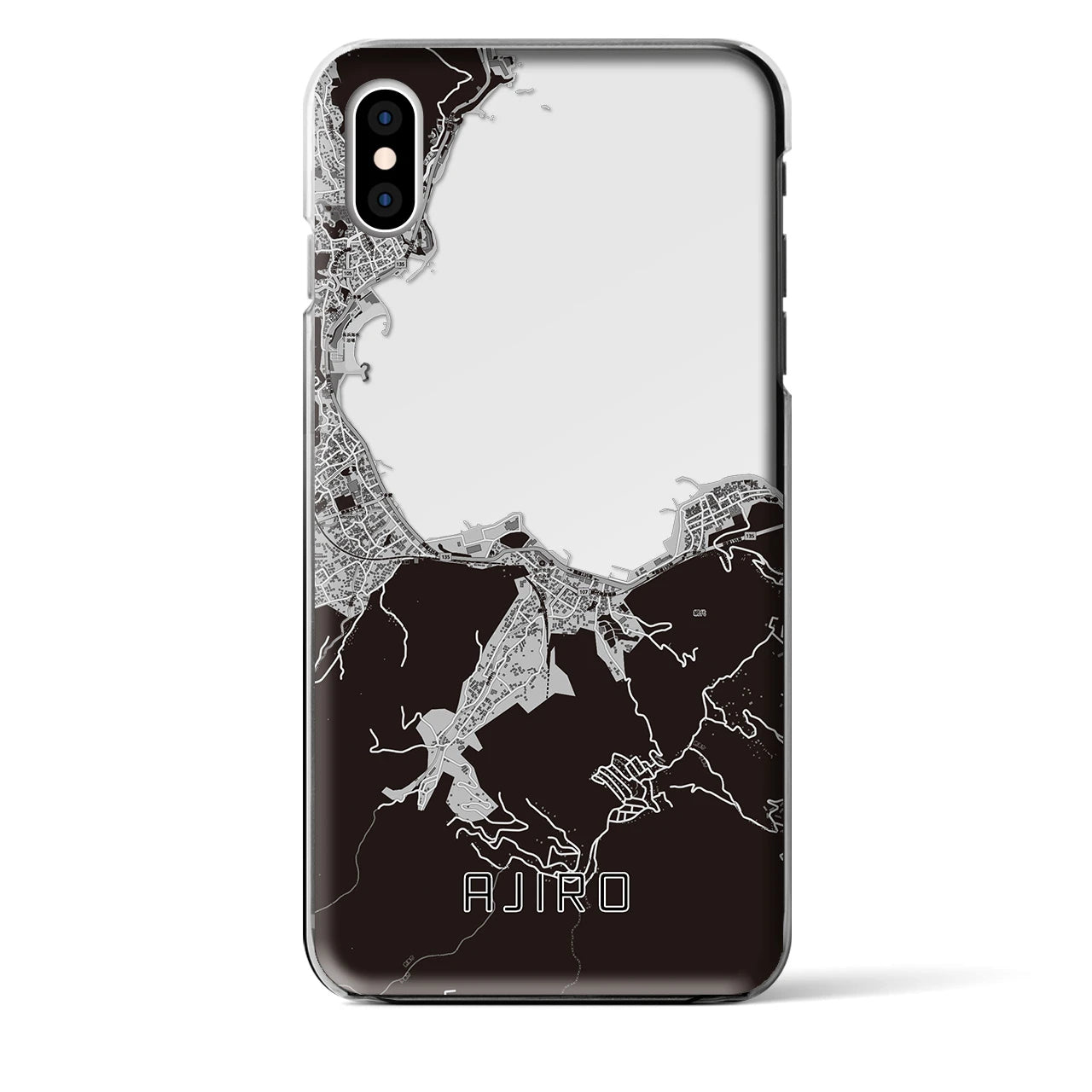 【網代(静岡県)】地図柄iPhoneケース(クリアタイプ)