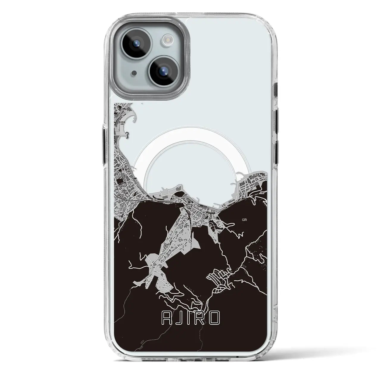 【網代(静岡県)】地図柄iPhoneケース(MagSafeタイプ)