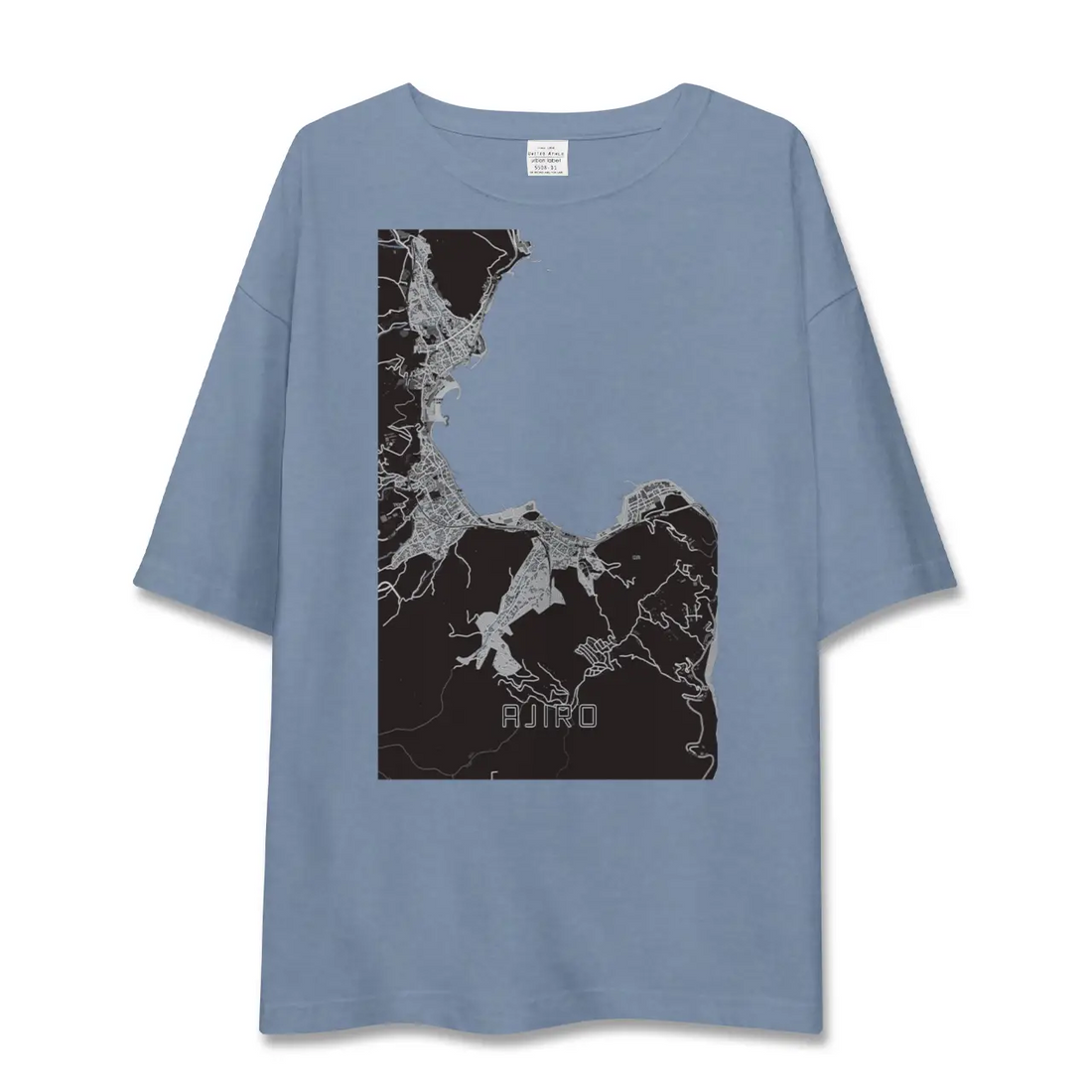 【網代(静岡県)】地図柄ビッグシルエットTシャツ