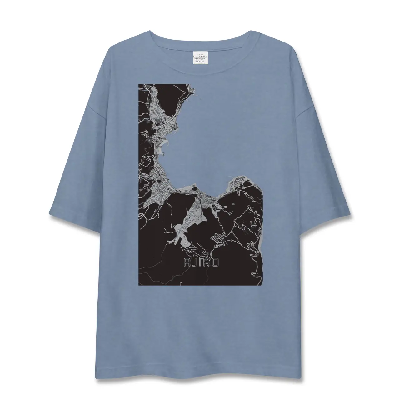 【網代(静岡県)】地図柄ビッグシルエットTシャツ