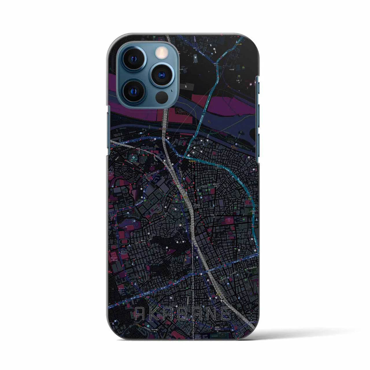 【赤羽(東京都)】地図柄iPhoneケース(バックカバータイプ)