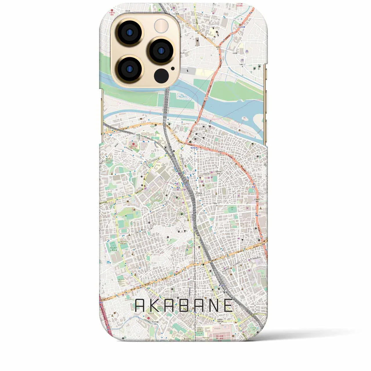 【赤羽(東京都)】地図柄iPhoneケース(バックカバータイプ)