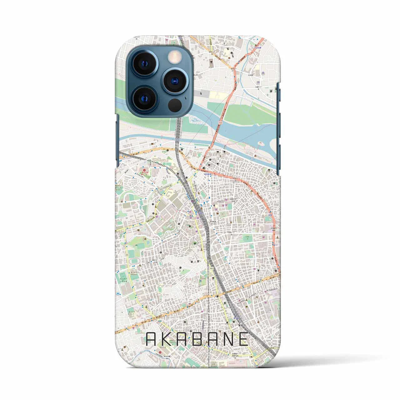 【赤羽(東京都)】地図柄iPhoneケース(バックカバータイプ)