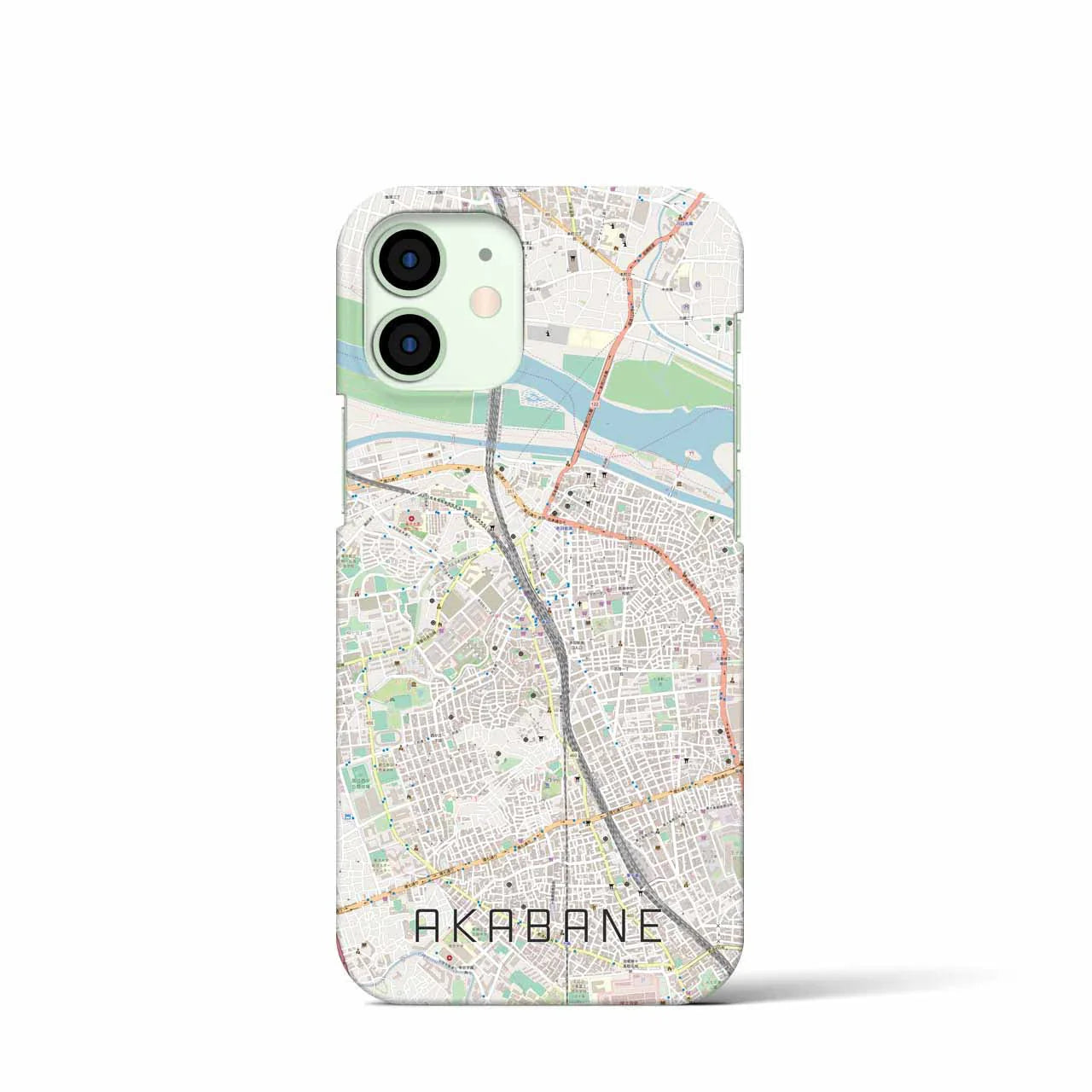 【赤羽(東京都)】地図柄iPhoneケース(バックカバータイプ)