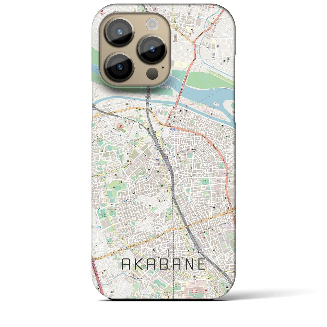 【赤羽(東京都)】地図柄iPhoneケース(バックカバータイプ)