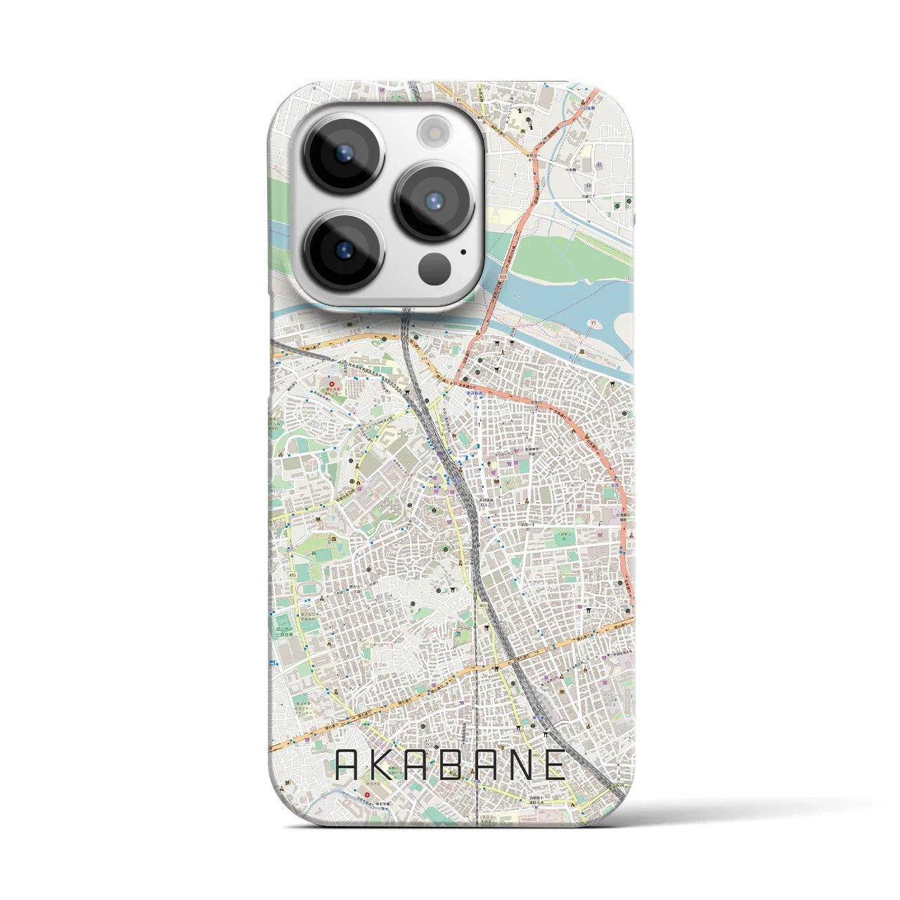 【赤羽(東京都)】地図柄iPhoneケース(バックカバータイプ)