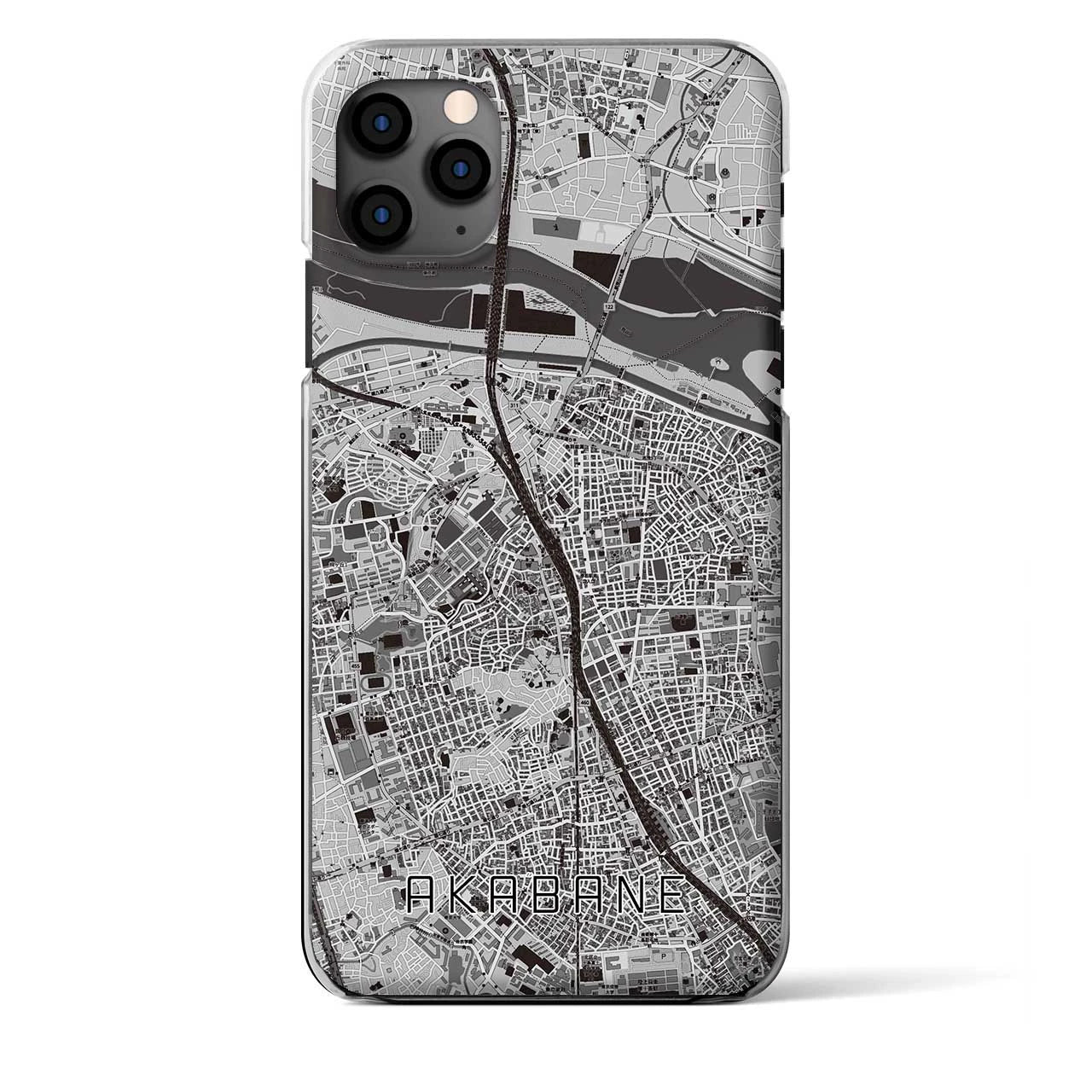 【赤羽(東京都)】地図柄iPhoneケース(クリアタイプ)