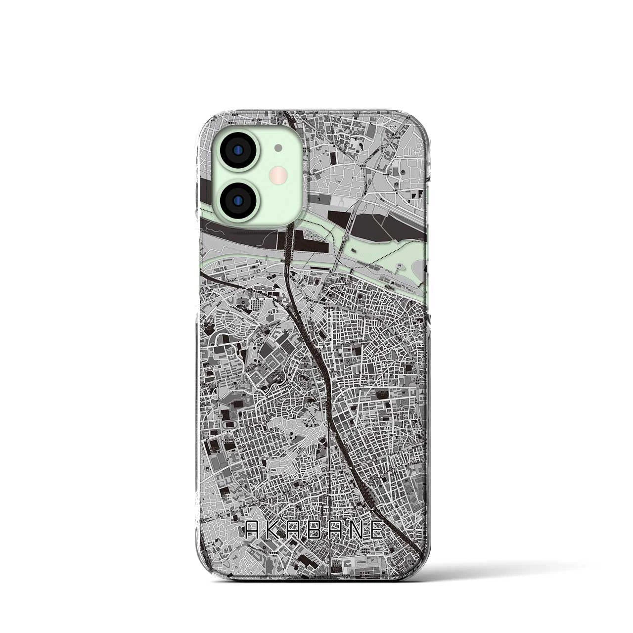 【赤羽(東京都)】地図柄iPhoneケース(クリアタイプ)