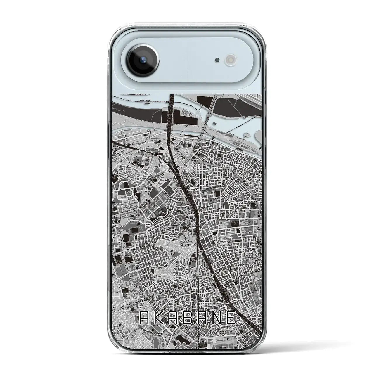 【赤羽(東京都)】地図柄iPhoneケース(クリアタイプ)