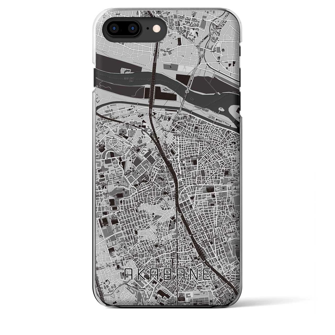 【赤羽(東京都)】地図柄iPhoneケース(クリアタイプ)