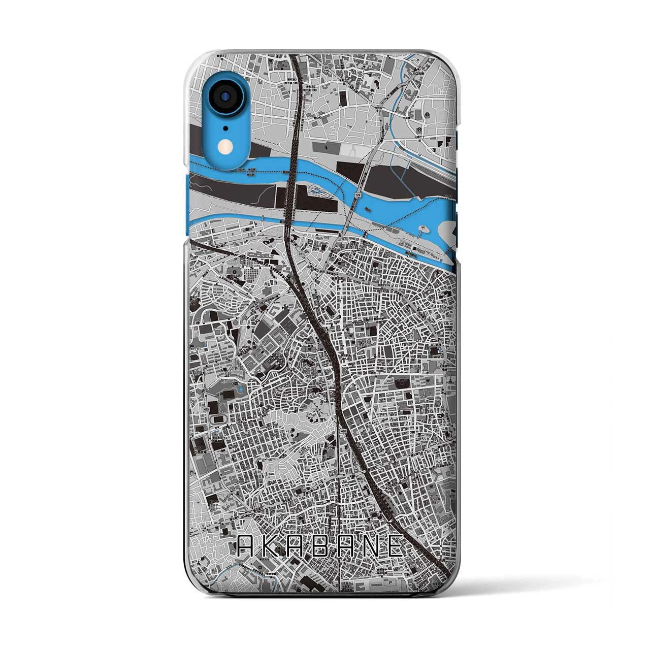 【赤羽(東京都)】地図柄iPhoneケース(クリアタイプ)