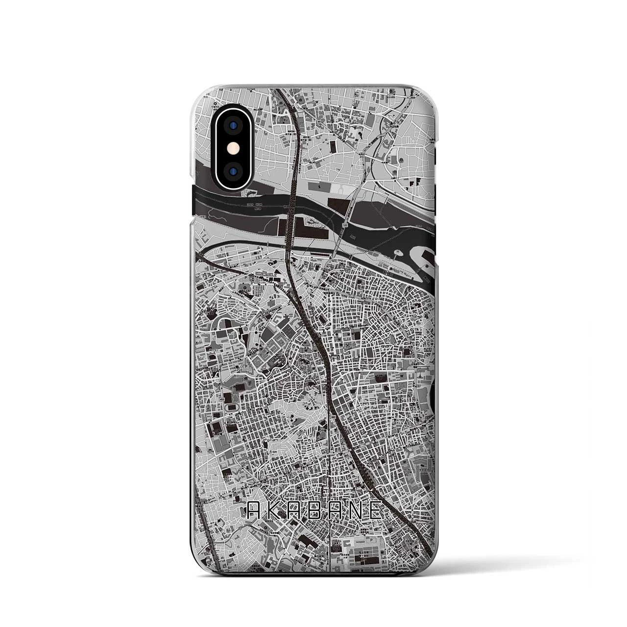 【赤羽(東京都)】地図柄iPhoneケース(クリアタイプ)