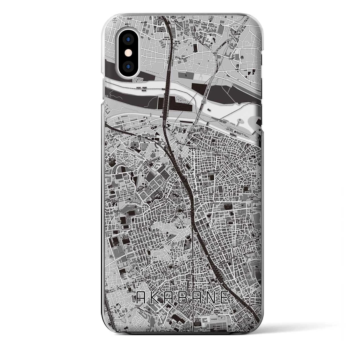 【赤羽(東京都)】地図柄iPhoneケース(クリアタイプ)
