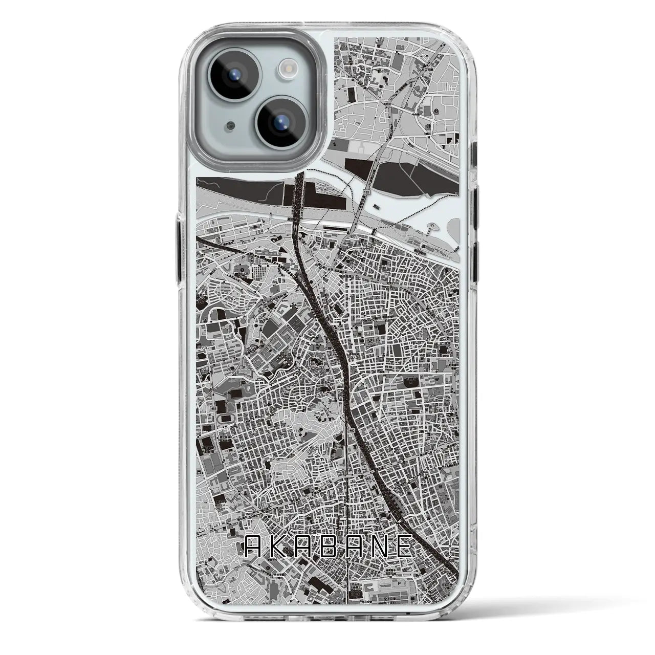 【赤羽(東京都)】地図柄iPhoneケース(MagSafeタイプ)