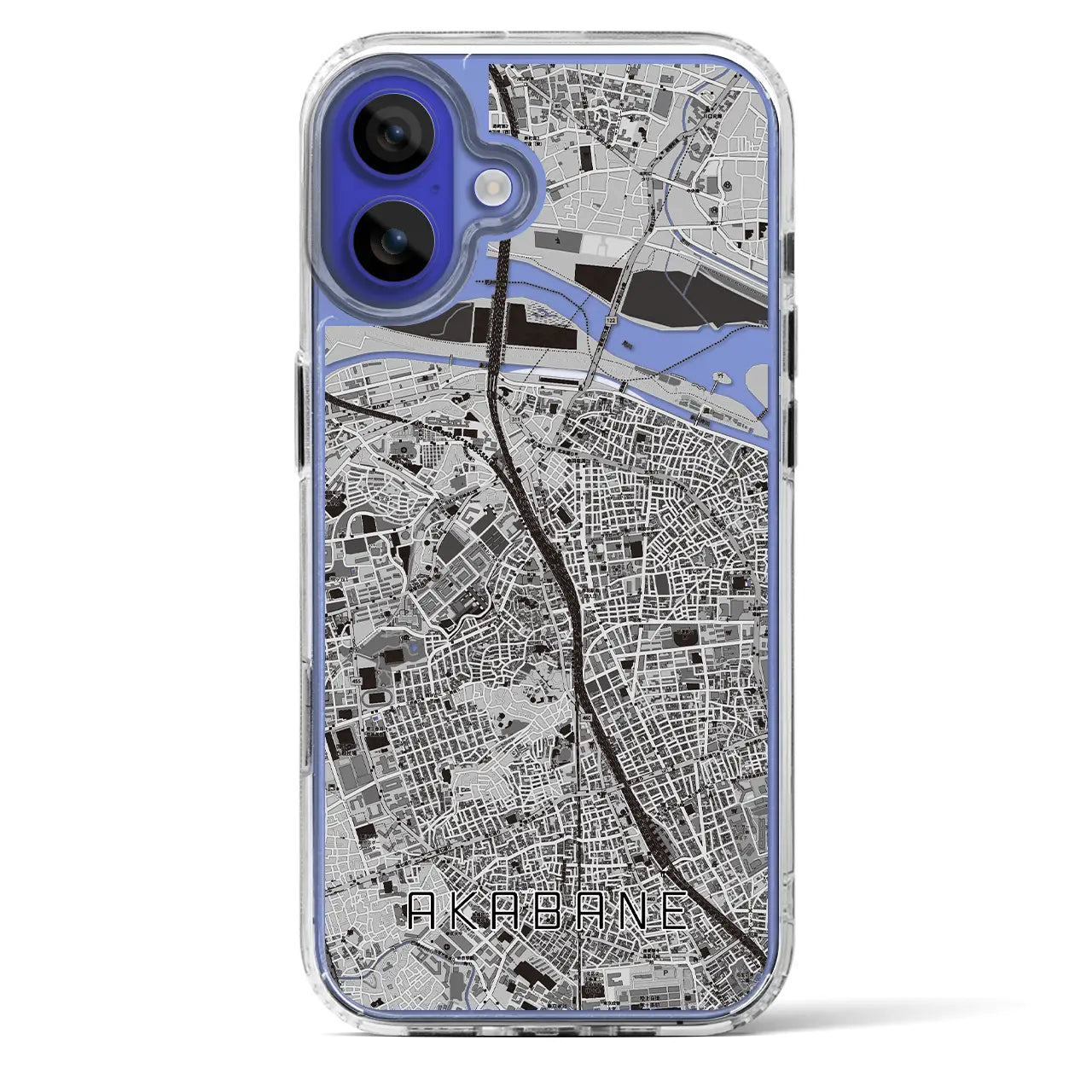 【赤羽(東京都)】地図柄iPhoneケース(MagSafeタイプ)