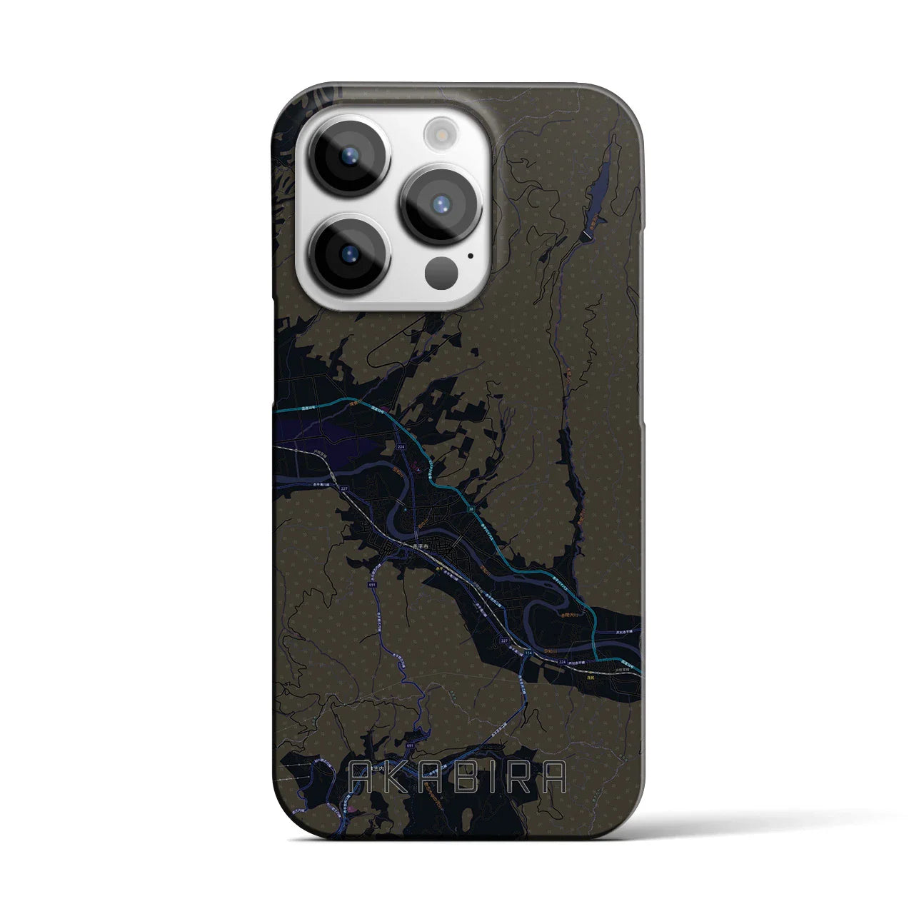 【赤平(北海道)】地図柄iPhoneケース(バックカバータイプ)