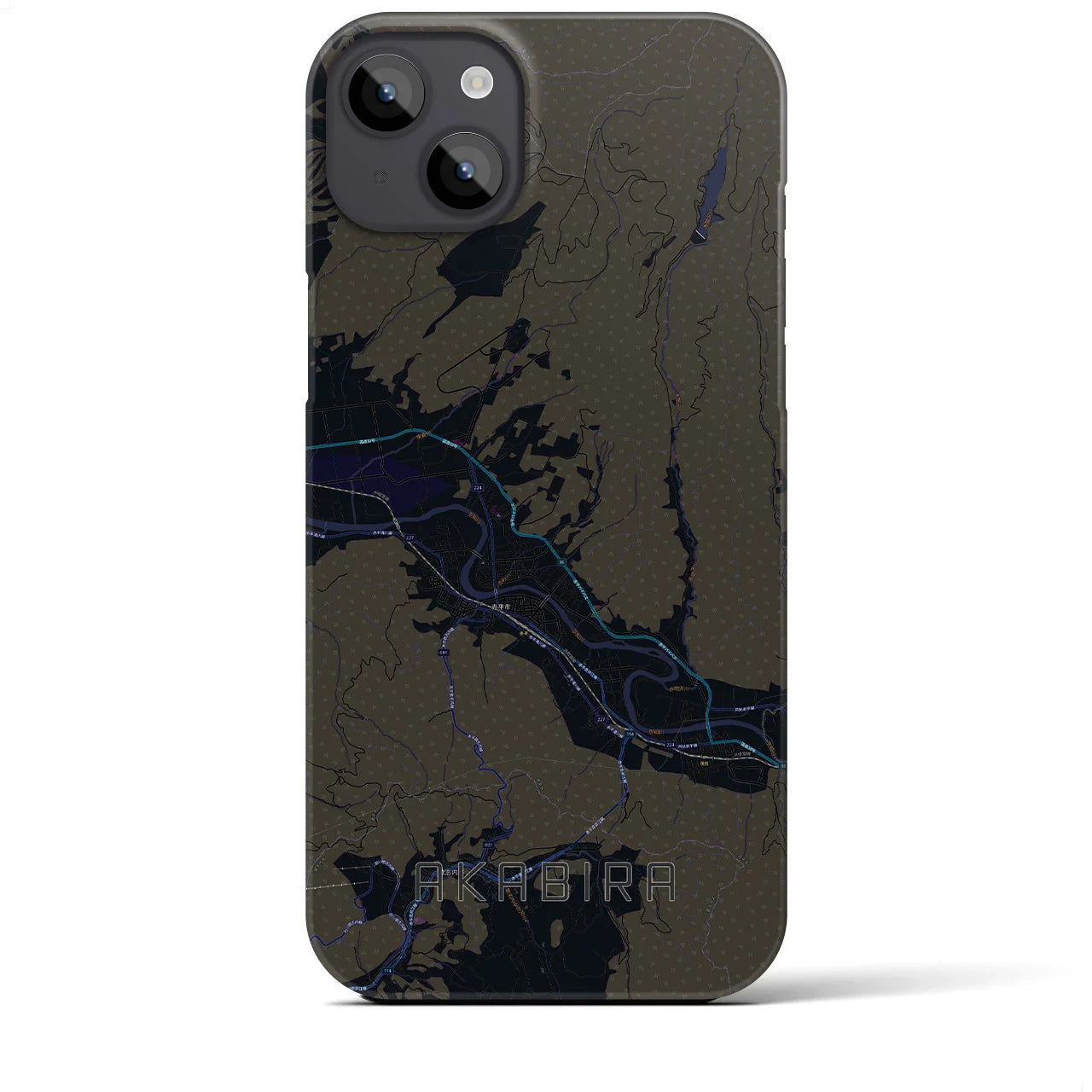 【赤平(北海道)】地図柄iPhoneケース(バックカバータイプ)