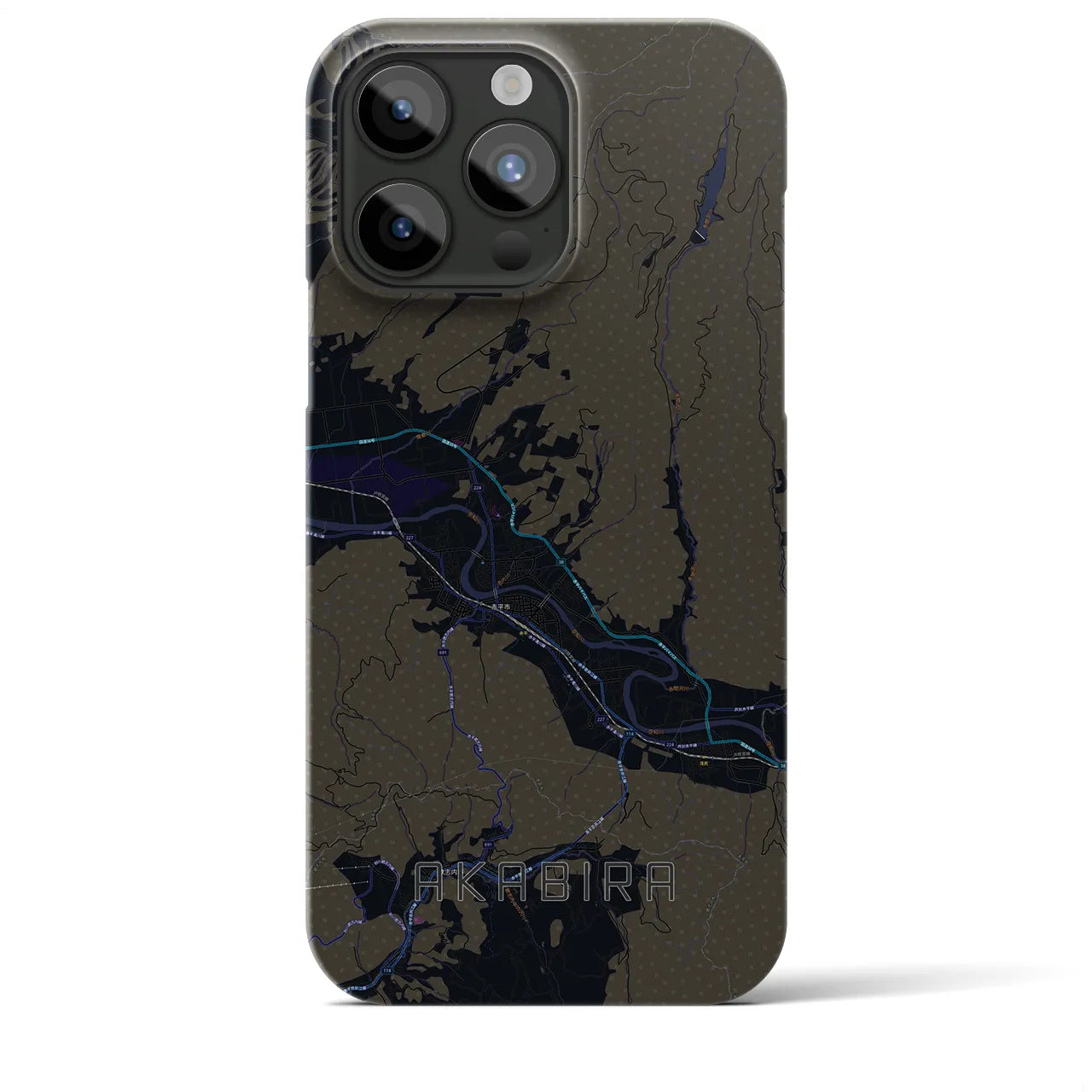 【赤平(北海道)】地図柄iPhoneケース(バックカバータイプ)