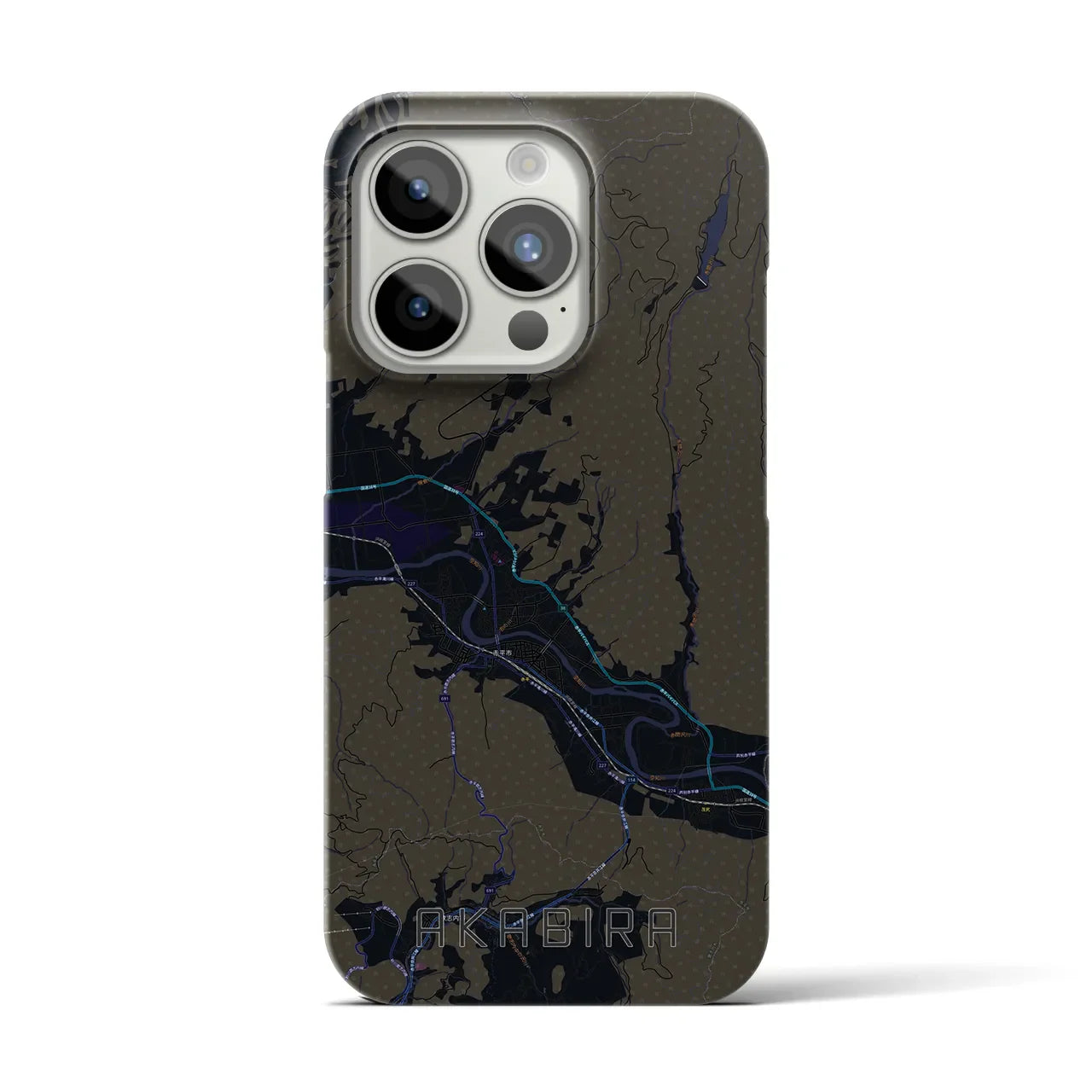 【赤平(北海道)】地図柄iPhoneケース(バックカバータイプ)