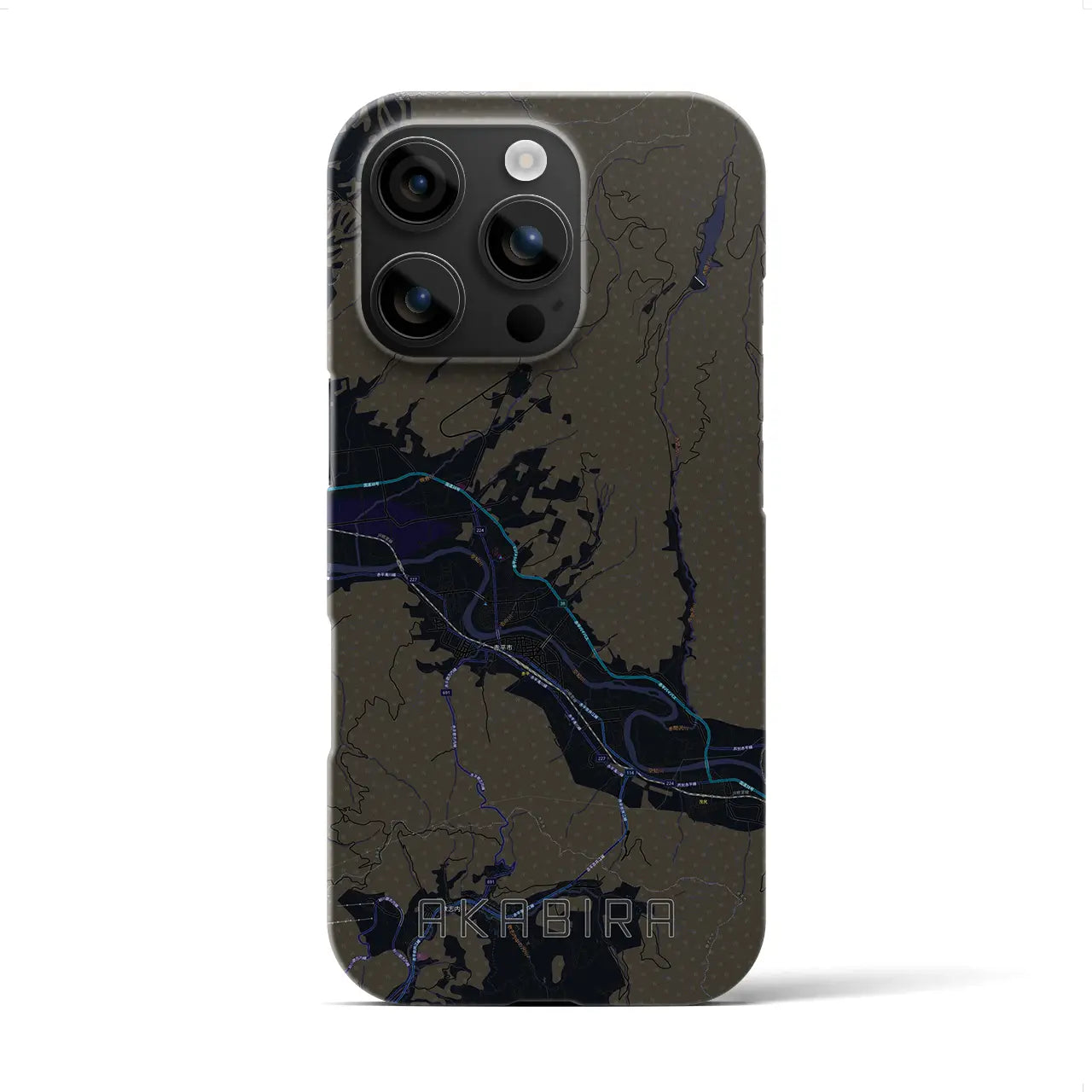 【赤平(北海道)】地図柄iPhoneケース(バックカバータイプ)