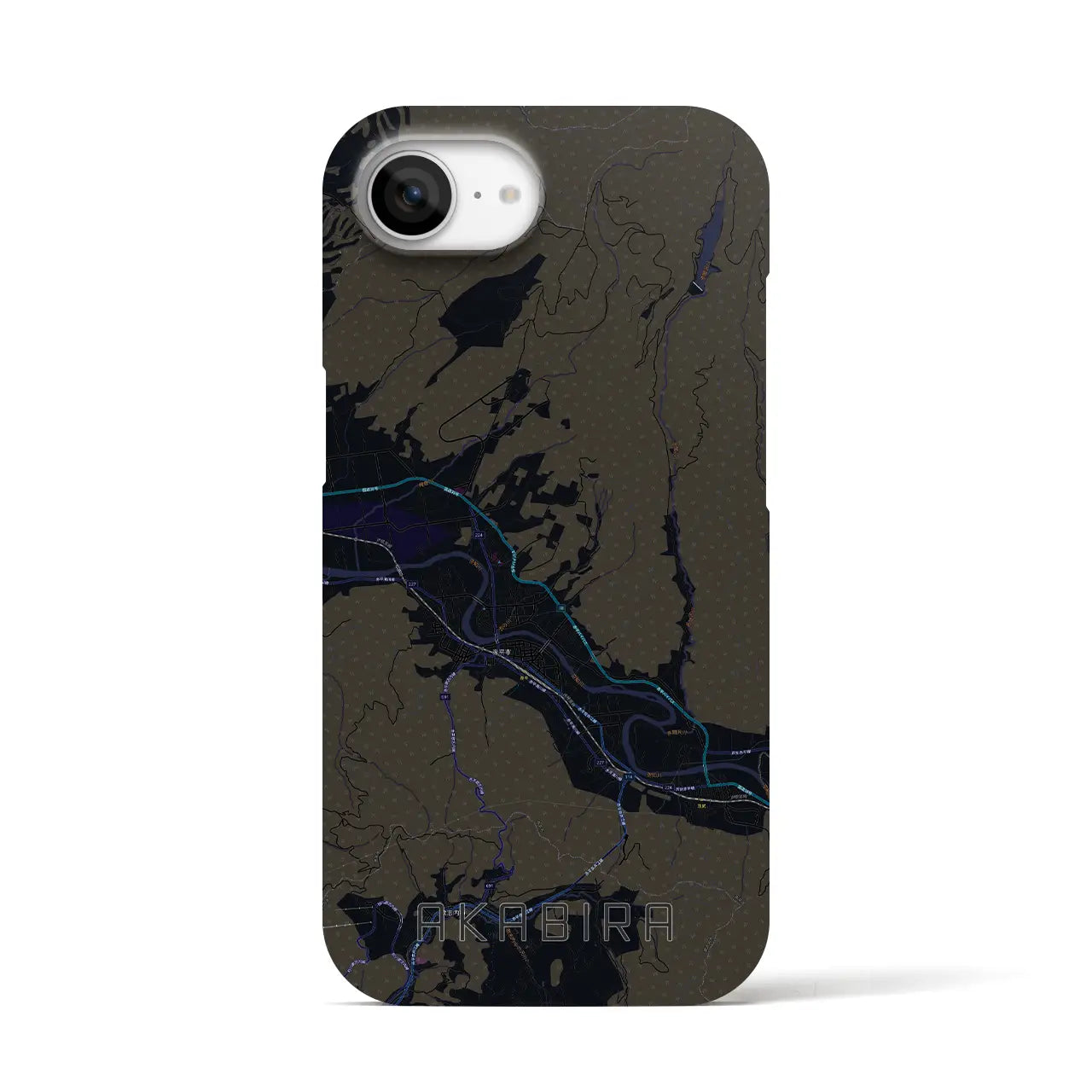 【赤平(北海道)】地図柄iPhoneケース(バックカバータイプ)