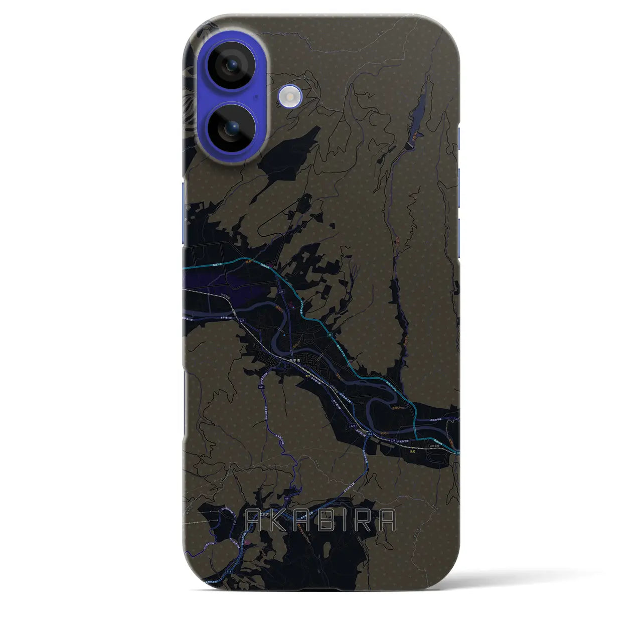 【赤平(北海道)】地図柄iPhoneケース(バックカバータイプ)