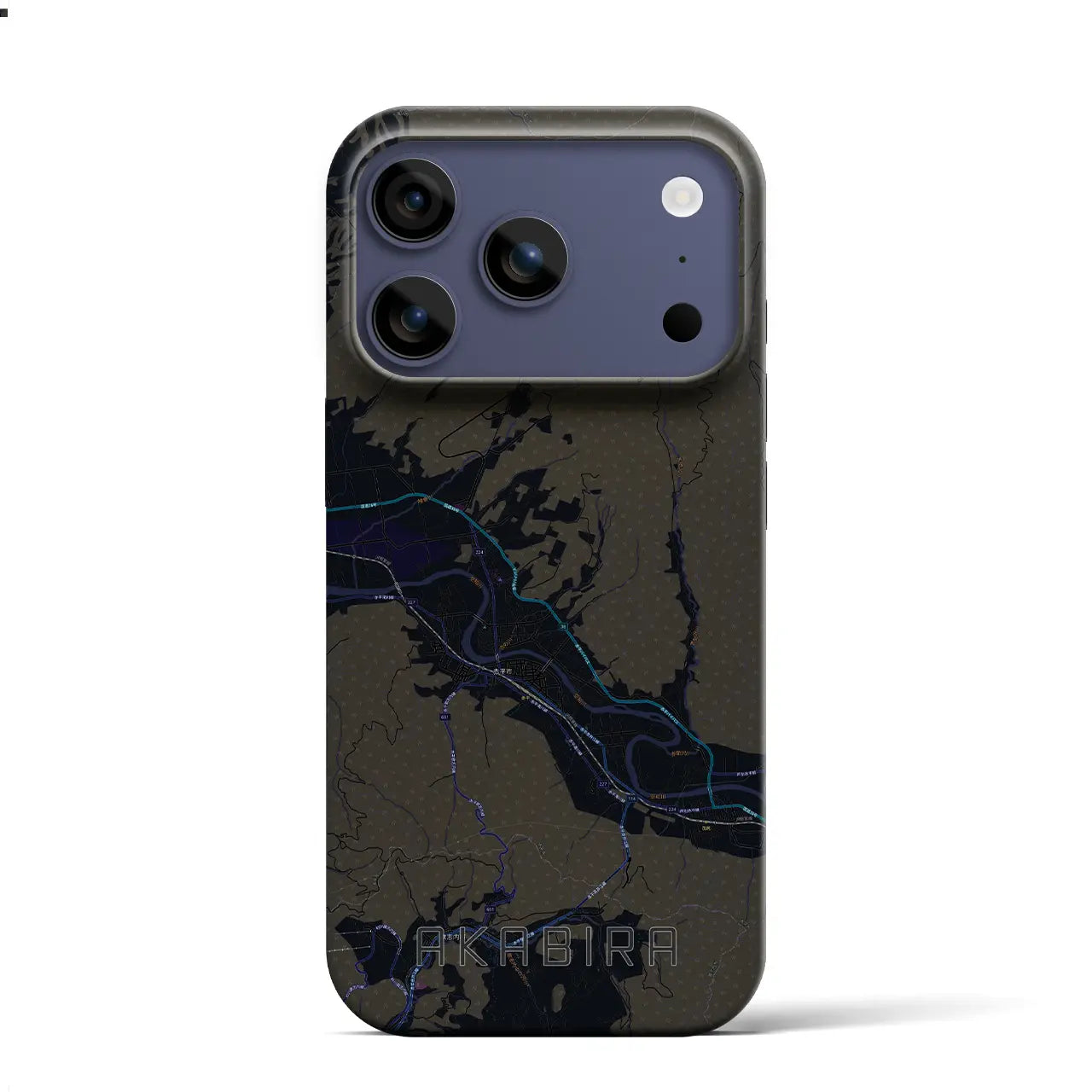 【赤平(北海道)】地図柄iPhoneケース(バックカバータイプ)